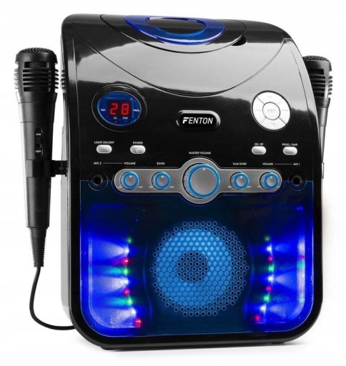 Набор КАРАОКЕ со светодиодными динамиками RCA CD+G/2 MIC