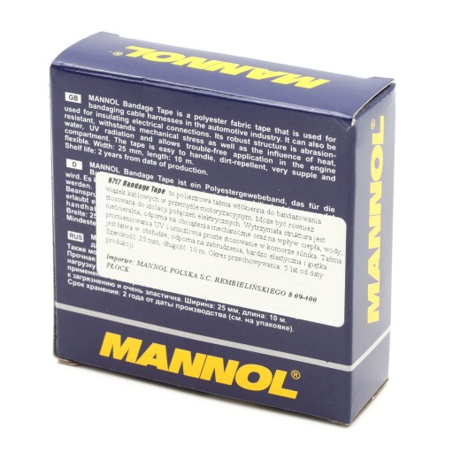 Лента бинтовая Mannol 25ммx10м 9717