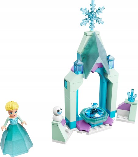 PREZENT LEGO DLA 5, 6 LATKI DISNEY PRINCESS 43199 Dziedziniec zamku Elzy +