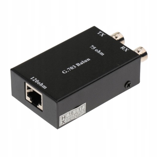 КОНВЕРТЕР КОАКСИАЛЬНЫЙ В ETHERNET, ЧЕРНЫЙ