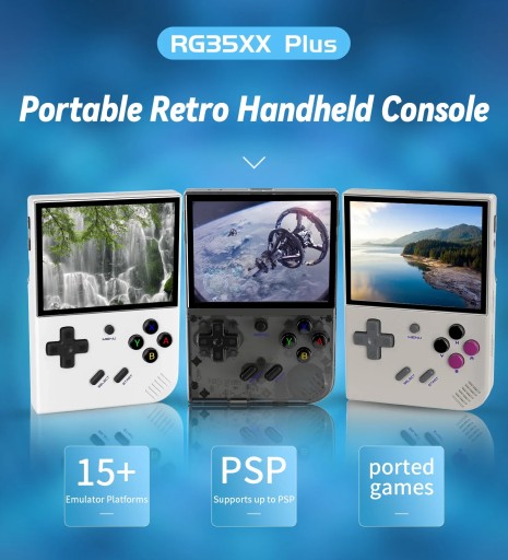Портативный плеер ANBERNIC RG35XX PLUS в стиле ретро