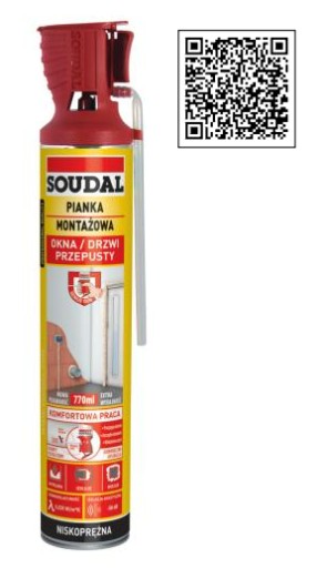 Монтажная пена Soudal с аппликатором 770 мл