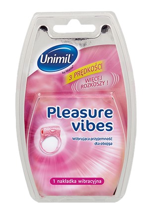 UNIMIL Pleasure Nakładka Wibracyjna Na Penisa Pierścień Potęgujący Orgazm