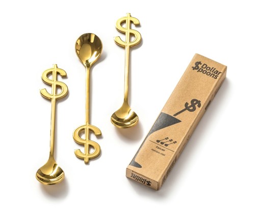 ЛОЖКИ RICH MAN'S, набор из 3-х ложек - USD $$$