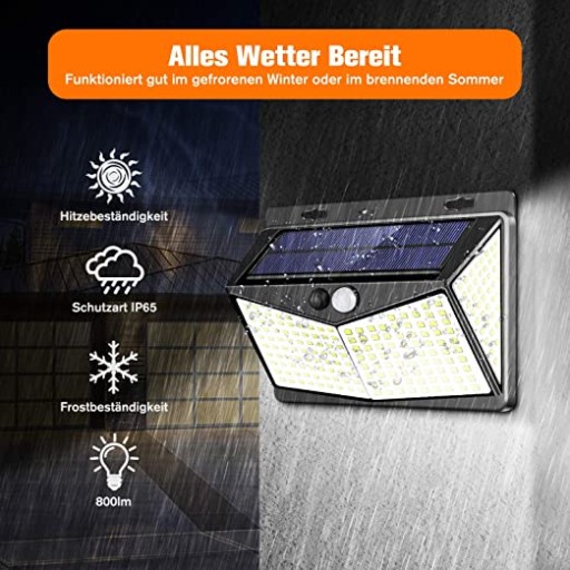 LAMPA SOLARNA CZUJNIK RUCHU IP65 3 TRYBY 2 SZT MPJ