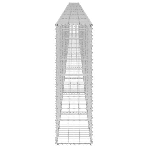 Габион стенка с крышками, оцинкованная сталь, 900х30х100 см.