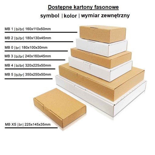 Фасонная картонная коробка 350х250х80 MB5 XL А4 Размер А 25 шт.