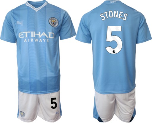 2023-24 MCFC Domowa koszulka piłkarska dla dzieci No.47 Foden