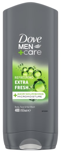Гель для душа DOVE Men+Care Extra Fresh для мужчин 2х400 мл