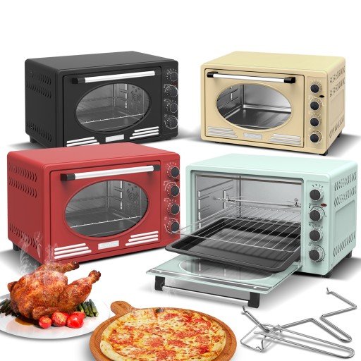 RETRO PIEKARNIK 2000 W TERMOOBIEG+ROŻNO 45L