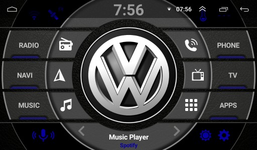 РАДИО 2DIN ANDROID USB BT GPS WIFI SPOTIFY VW