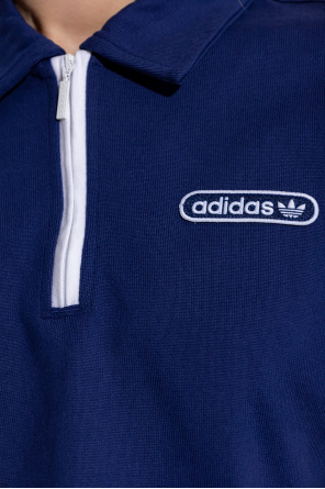 Женская рубашка-поло adidas originals, темно-синяя