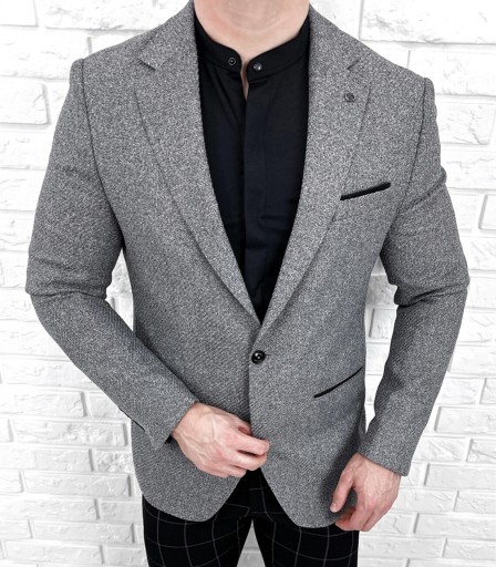 Серая элегантная куртка Meska Stylovy - 60