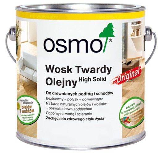 Wosk Twardy Olejny Surowe Drewno OSMO 0,75L 3041