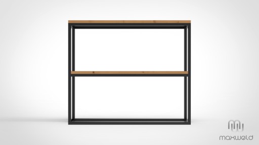 Консольный стол DOUBLE, металл индустриальный LOFT