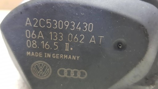 Дроссельная заслонка 06A133062AT Vw Golf V Skoda Octavia II Audi A3 8P 1.6 8V MPI