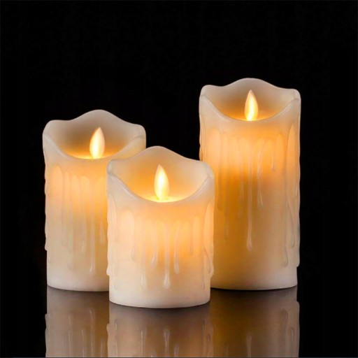 ŚWIECZKA LED BATERIE RUCHOMY PŁOMIEŃ ŚWIECA 11cm