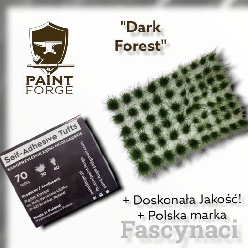Краска Forge Dark Forest пучки травы 70 шт. 12мм