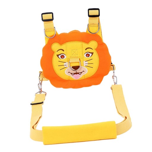 Рюкзак с защитой от потери с поводком и ремешком для малышей Orange Lion