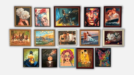 Покраска по ipicasso numbers 40x50 см на раме