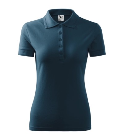 KOSZULKA polo DAMSKA PIQUE MALFINI 210 T-SHIRT granatowa M