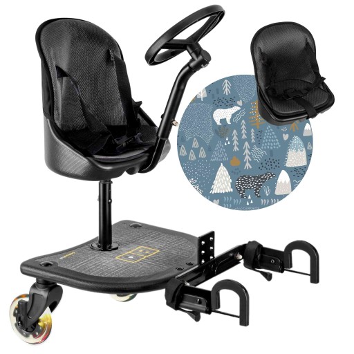 DOSTAWKA DO WÓZKA X RIDER PLUS+ PODUSIA NIEDŹWIAKI