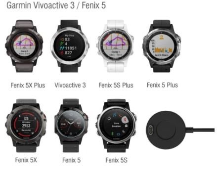 Garmin Fenix ​​5 5x 6 6S 6x 7 7x Зарядное устройство зарядное устройство