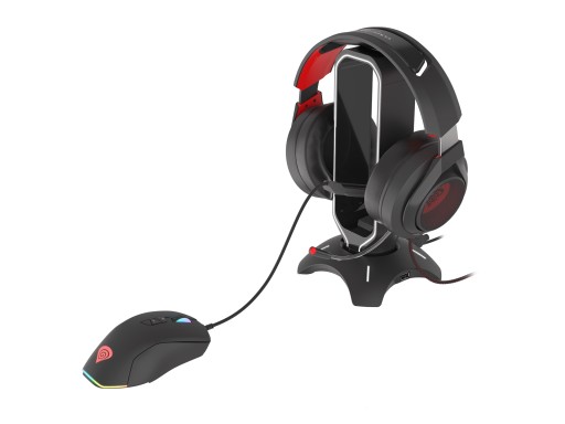 Мышь Bungee Genesis LED RGB подставка для наушников