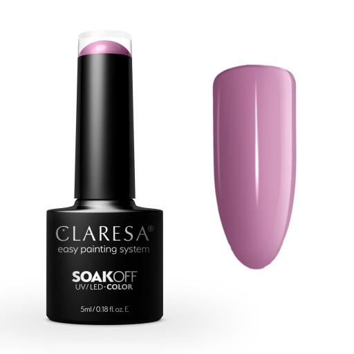 CLARESA FIOLET LAKIER HYBRYDOWY 5ml PURPLE 613