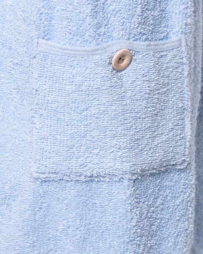 SAUNA KILT 100% BAWEŁNA NIEBIES MĘSKI 50/140 GUZIK