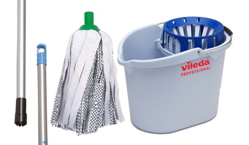 Набор ведра и отжима Supermop + палочка SuperMop + антибактериальная вставка