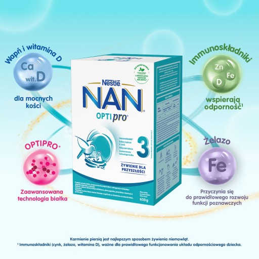 Молочная смесь NESTLE NAN OPTIPRO 3 650г