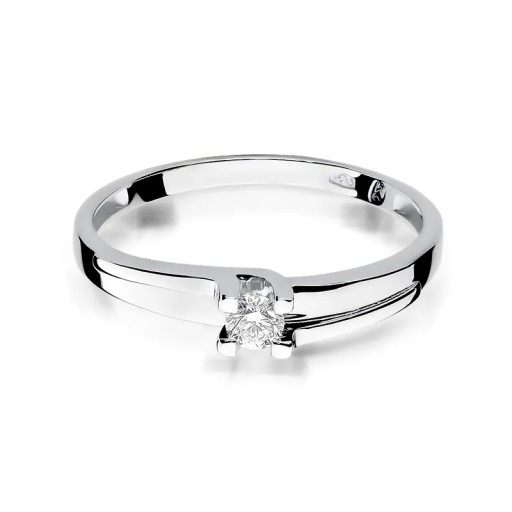 Кольцо W-246 0,12CT Diamond Yellow Gold 585