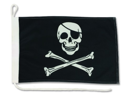 Пиратский флаг Pirate BONES 30х40 см на флагшток PLAYGROUND