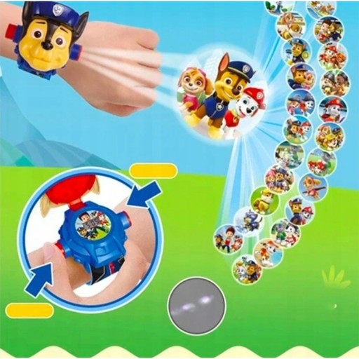 PAW PATROL PAW LED 3D ЧАСЫ С ПРОЕКТОРОМ SKYE