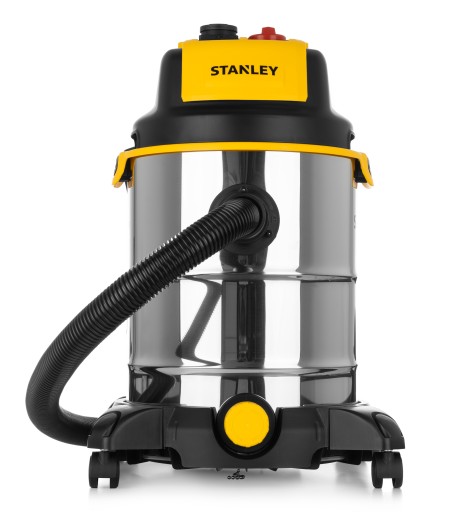 Промышленный пылесос Stanley объемом 30 л для влажной и сухой уборки.
