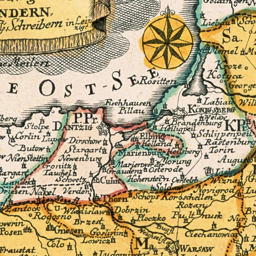 Stara mapa - Polska - Schreiber 1749 - 91x61