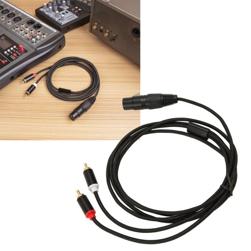Кабель XLR — двойной RCA «мама-папа»