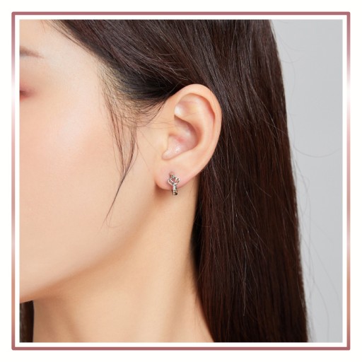 Серебряные серьги ТОНКАЯ КОРОНА S925