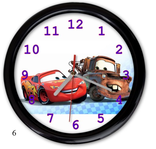 НАСТЕННЫЕ ЧАСЫ PL CARS CARS МАШИНКА для детей PL