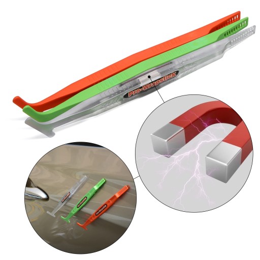 Zestaw 3 Patyczków Magnetycznych do Aplikacji Folii Wrapping