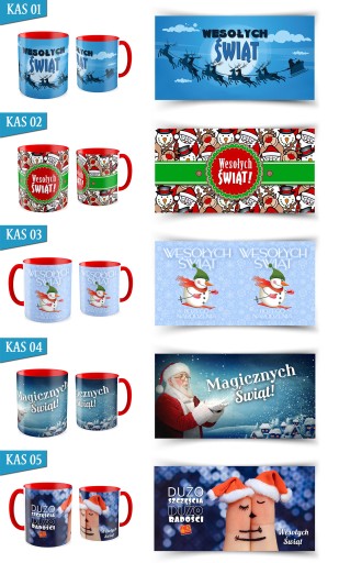Красная кружка «Санта-Клаус, Рождество»