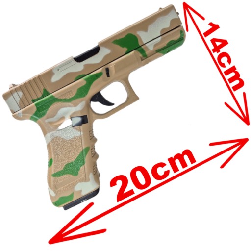 GLOCK 17 Replika ASG Pistolet na KULKI wersja wojskowa 6mm+ Granat + Tarcze