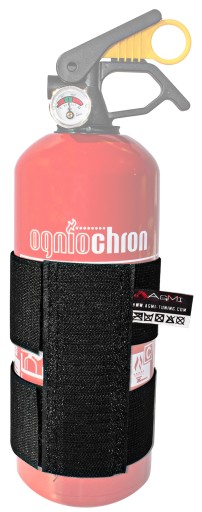 АВТОМОБИЛЬНЫЙ ОГНЕТУШИТЕЛЬ ПОРОШКОВЫЙ ОГНЕЗАЩИТНЫЙ 1КГ + ДЕРЖАТЕЛЬ НА ВЕЛКРО ДЛЯ АВТОМОБИЛЯ