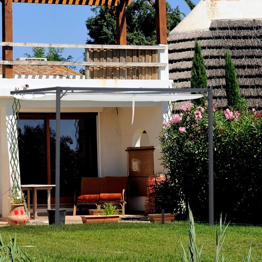 Pergola ogrodowa 3x3 m, Zadaszenie na taras, montaż na ścianie