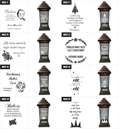 ZNICZ LAMPION z GRAWEREM dla Kolegi Przyjaciela