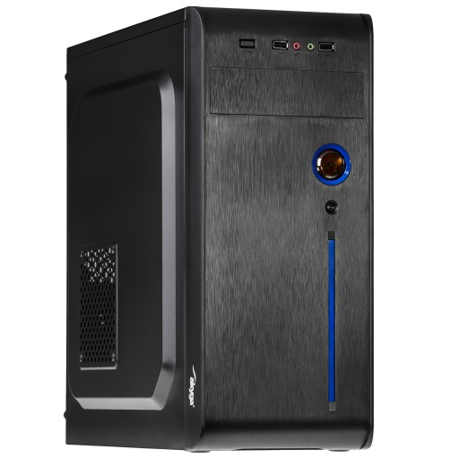 Akyga AK939BL Корпус ATX для ПК, 2 порта USB 2.0, черный