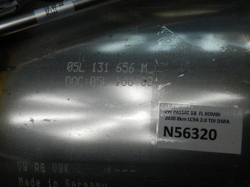 VW PASSAT B8 КАТАЛИТИЧЕСКИЙ DPF 05L131656M