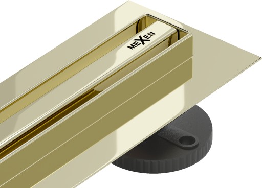 MEXEN FLAT SLIM ПОВОРОТНЫЙ СЛИВ GOLD 60