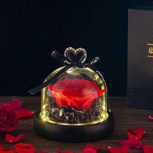 ЖЕНСКИЙ ПОДАРОК ​​ДЛЯ ЕЕ ЦВЕТОЧНАЯ КОРОБКА ЦВЕТОК ВЕЧНАЯ РОЗА ПОДАРОК ​​НА ДЕНЬ ВАЛЕНТИНА